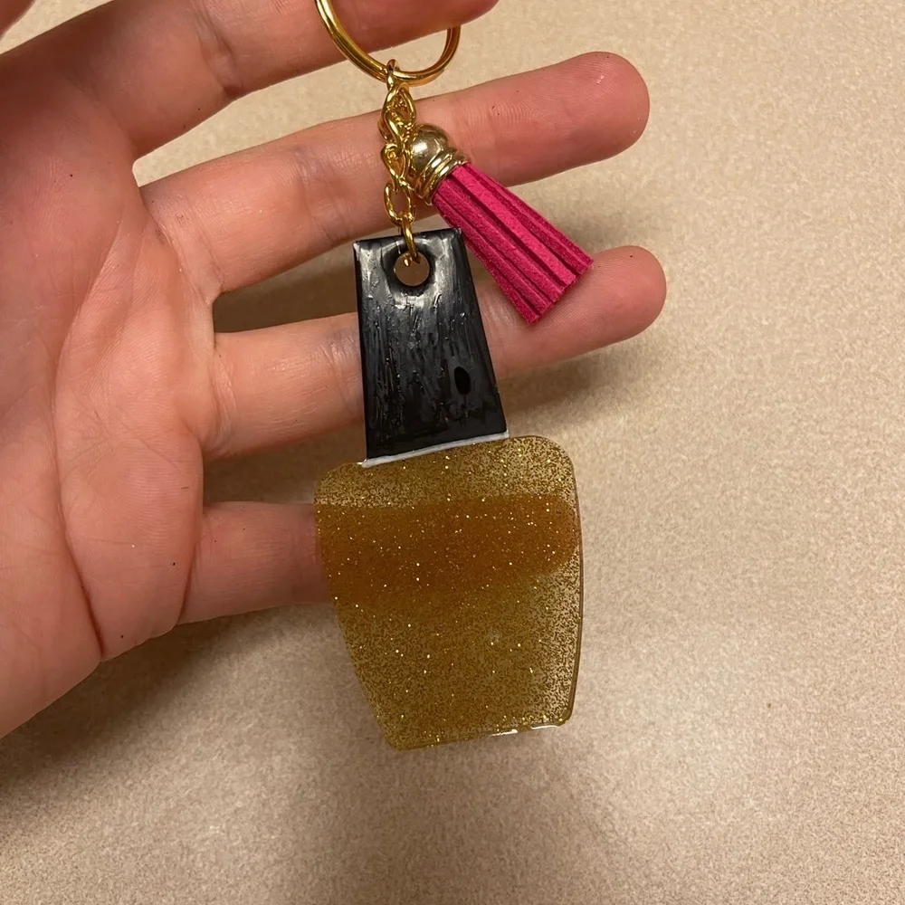 🎉🎉HP🎉🎉 Handmade Nail Polish Keychain with Paint